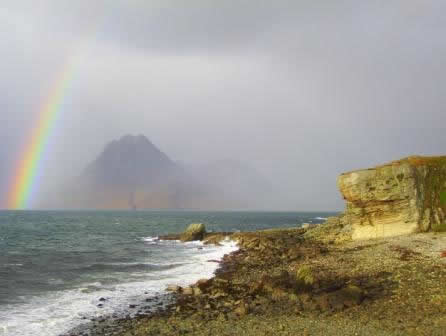 Rainbow towards Cuillin from Elgol, © Gavin Mitchell