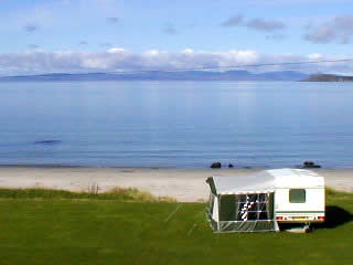 Musadale Touring Park on the Coast of Scotland