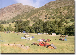 Campsite in Glenridding, England Campsite in Cumbria, England