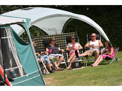 Campsite in llogan, England Campsite in Cornwall, England