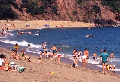 Beach in Dartmouth, England Beach in Devon, England