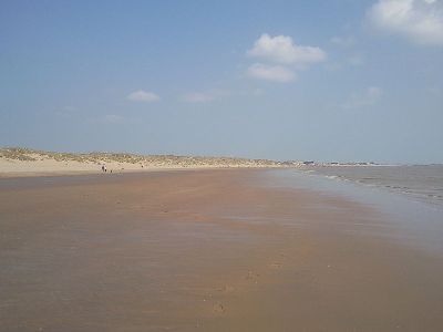 Beach in Camber Rye, England Beach in East Sussex, England