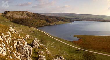 Loch, Lake, Waterfall in Settle, England Loch, Lake, Waterfall in North Yorkshire, England