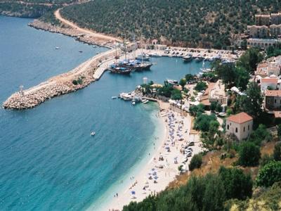 Beach in Kalkan, Turkey Beach in Kalkan, Turkey