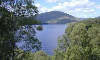 Loch, Lake, Waterfall in Perth, Scotland Loch, Lake, Waterfall in Perth and Kinross, Scotland