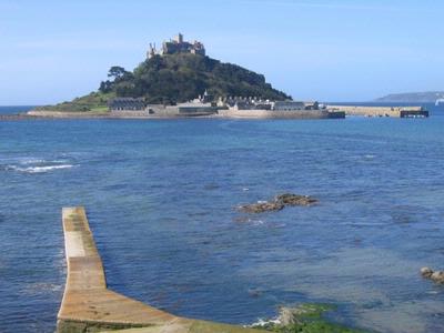 Beach in Marazion, England Beach in Cornwall, England