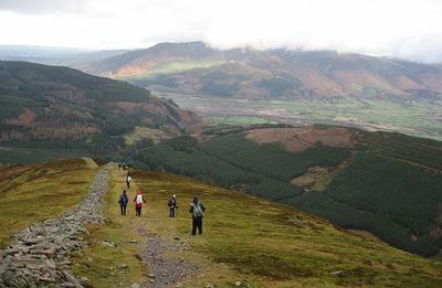 Walking in Keswick, England Walking in Cumbria, England